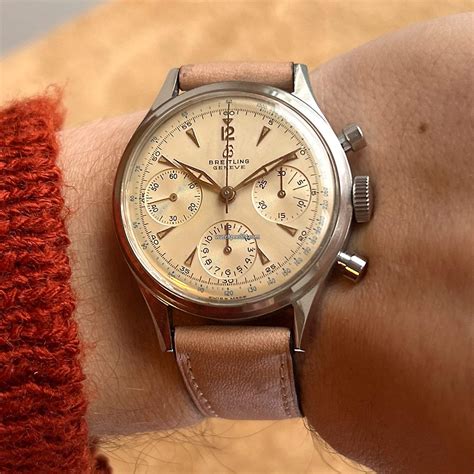 breitling orange chronograph|Breitling chronograph vintage.